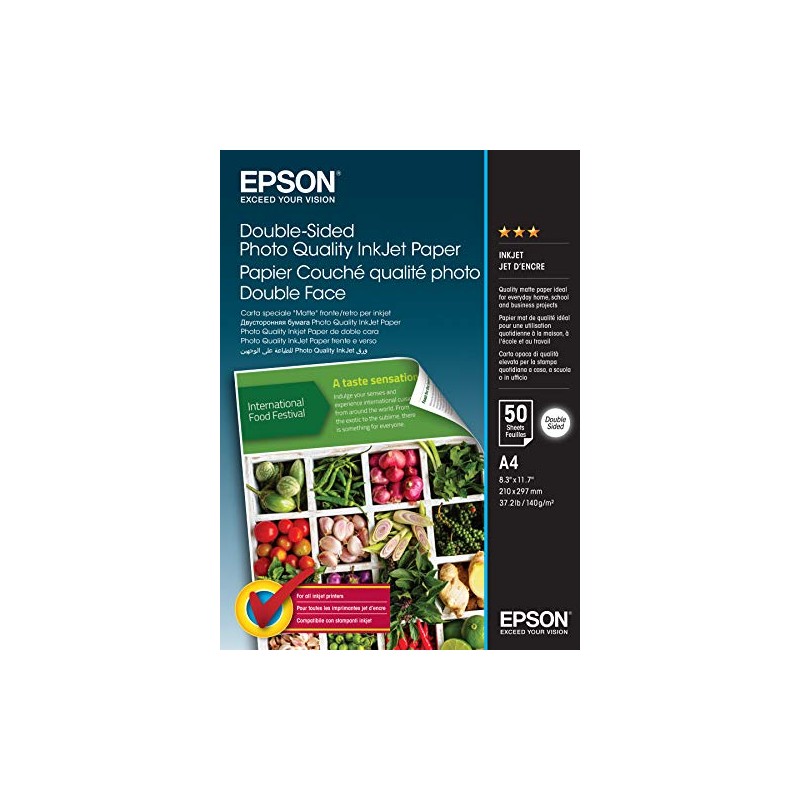Epson Double-Sided Photo Quality Inkjet Paper A 4, 50sheets 140