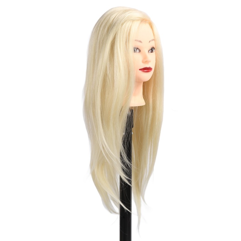 Hair Styling Mannequin Head 85% Real Hair Hairdresser Training Head