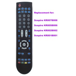 KR007B008 Remote Control for Sceptre TV X505BV-FHD X460BV-FHD X425BV-FHD X425 X409BV-FHD X402BV-FHD X405BV-FHD3 X405BV-FHD X408BV-FHD X420BV-FHD (sub Sceptre KR005B006 KR002B002 KR001B001)