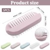Aoyswuz 5 Pieces Nail Brushes Multicolor, Small Size Plastic Nail