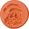 JBK Pottery Terra Cotta Cookie Stamps (Santa)