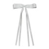 Double Bow Barrette Gray