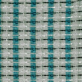 Mojotone Turquoise/White/Silver Grill Cloth 36" Wide