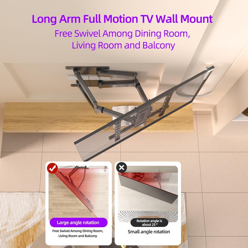 Corner TV Wall Mount for 65 75 77 85 86