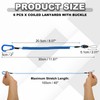 PATIKIL Coiled Lanyards with Buckle 40 Inch, 6 Pcs Retractable