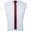 JEMYGINS Men's Slim Silk Tie 4cm Medium Vieux Rouge, Vieux