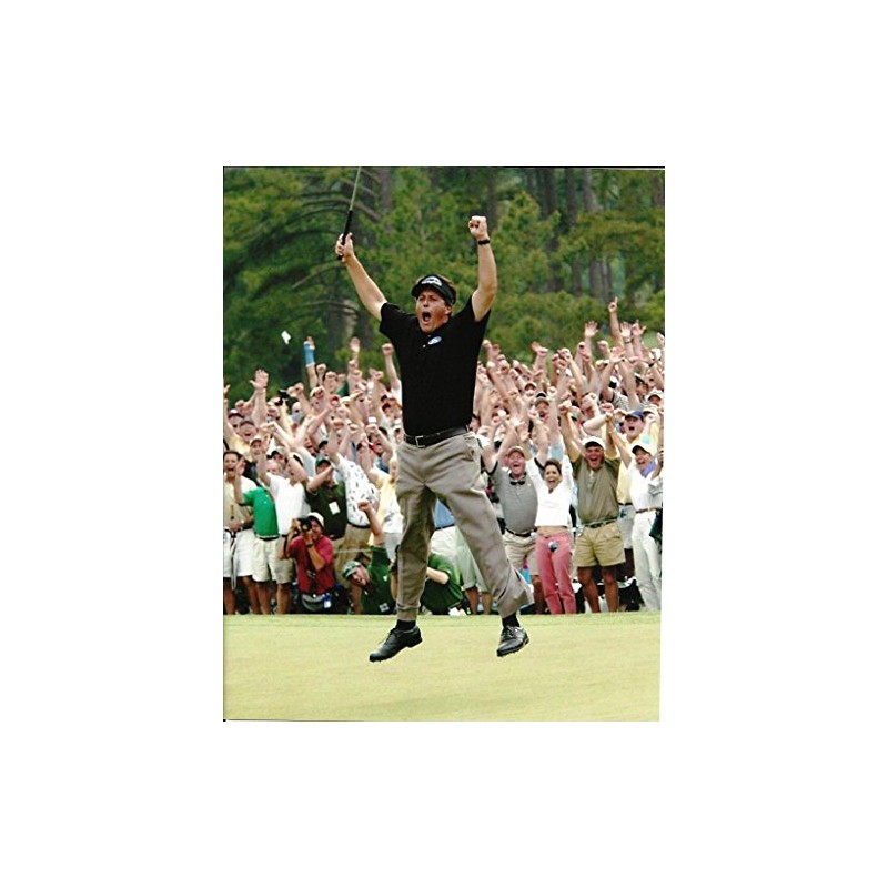 Golf Collectibles Phil Mickelson Celebrating his First Major by Winning