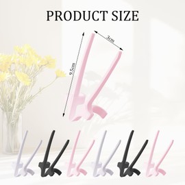 6 PCS Finger Chopsticks for Snacking Gaming, Snack Chopsticks Ergonomic Design Stable and Not Easy to Fall off Convenient and No Dirty Hands Easy to Clean (Pink+black+white)