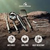 Camping Utensils Set, 21pcs Camp Cooking Kit with BBQ Tools,