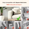 Wealone Mini Couch Arm Table for Narrow Armrest, Bamboo Sofa