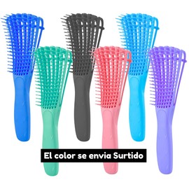 Duo Cepillo Desenrredante Definicion Risos Cabello + Cepillo Bambú 100% Natural Ecofrendly Hair Style Peinado Cabello