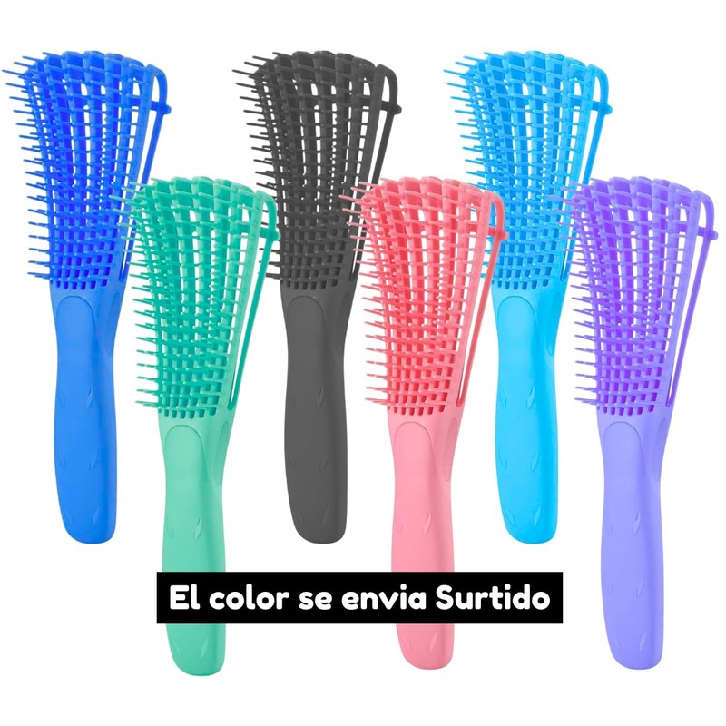 Duo Cepillo Desenrredante Definicion Risos Cabello + Cepillo Bambú 100%
