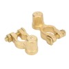 2PCS Battery Terminal Connectors Brass Negative Positive Car Battery Cable