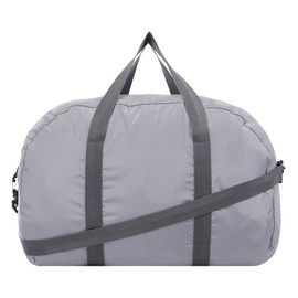TOTTO Unisex Adult Casual Sports Bag, Grey, L, Foldable Travel Bag, gray, Foldable travel bag