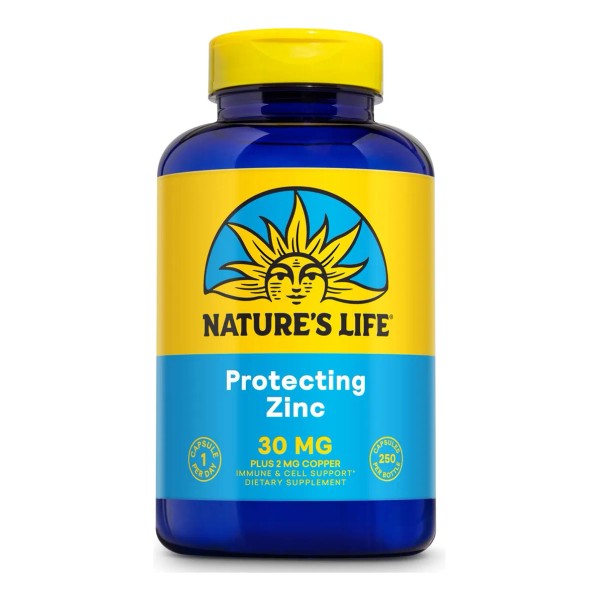 Suplemento de picolinato de zinc de 30 mg de Nature's