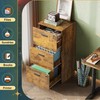 DEVAISE 3 Drawer File Cabinet with Lock, Vertical Wood Filing
