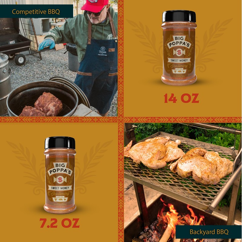 Big Poppas Sweet Money Seasoning (3 Pack Bundle)