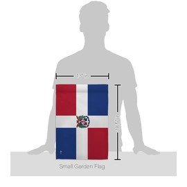 Americana Home & Garden Dominican Republic Garden Flag Regional Nation International World Country Particular Area House Decoration Banner Small Yard Gift Double-Sided, Made in USA