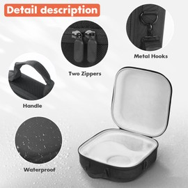 Hard Carrying Case Travel Bag Compatible with Harman Kardon Onyx Studio 9 Portable Stereo Bluetooth Home Speaker (Black)