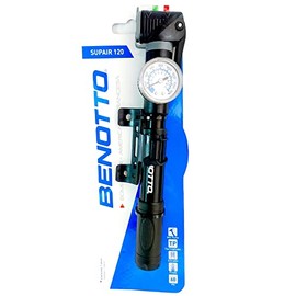 Benotto Bomba SUPAIR 120 Mini Aluminio V.A/V.F 60 PSI con Manometro