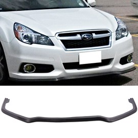 Front Bumper Lip Compatible With 2013-2014 Subaru Legacy | SM Style Black PU Front Lip Finisher Under Chin Spoiler Add On by IKON MOTORSPORTS