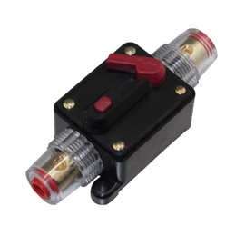 200A Car Audio Inline Circuit Breaker Fuse Holder for 12-48V Protection for 4Ga 8Ga Power Cable CB-04-200A