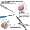 HaimiLiya Pre-treatment Cuticle Pusher, Russian Prep Nail Pushers, Dual Ended