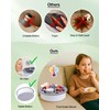 Bonfixe Round 7-in-1 Bed & Couch Cup Holder Tray,Waterproof Silicone