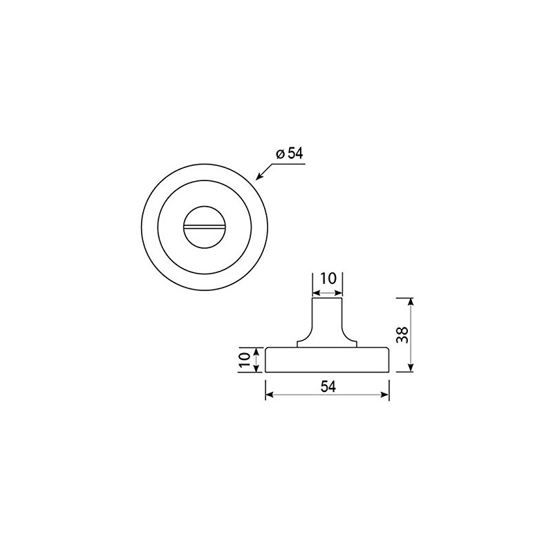 Matte Black Thumb Turn Lock for Bathroom Doors