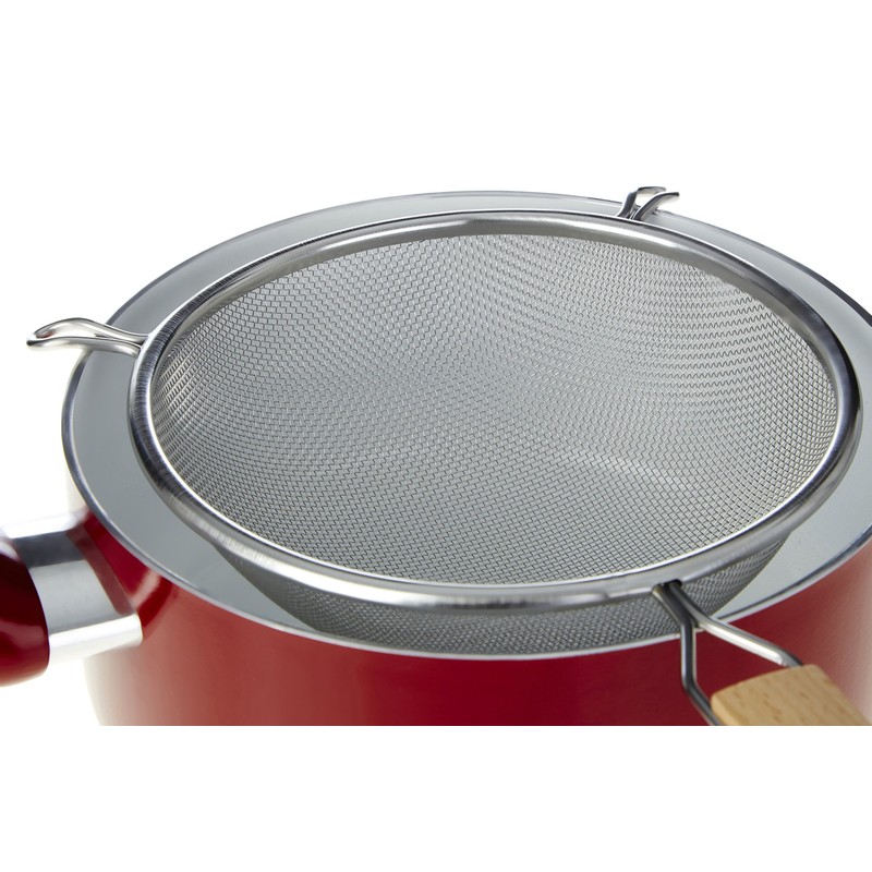 Premier Housewares Sieve with Wooden Handle, 16 cm - Stainless