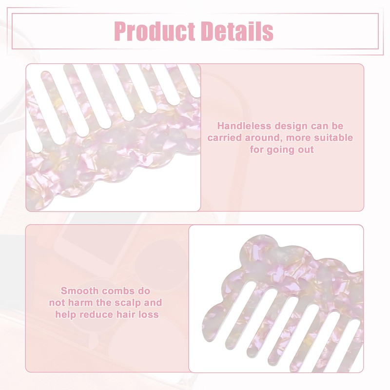 VOCOSTE Wide Tooth Comb Acetate Wide Comb for Curly Hair