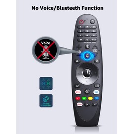 AKB75855501 Replacement Remote Control Sutible for LG Smart TV AN-MR20GA 55NANO79UNA 60UN7310PUA 75NANO91ANA 86UN8570AUD OLED55GXPUA OLED65CXPUA（No voice function）