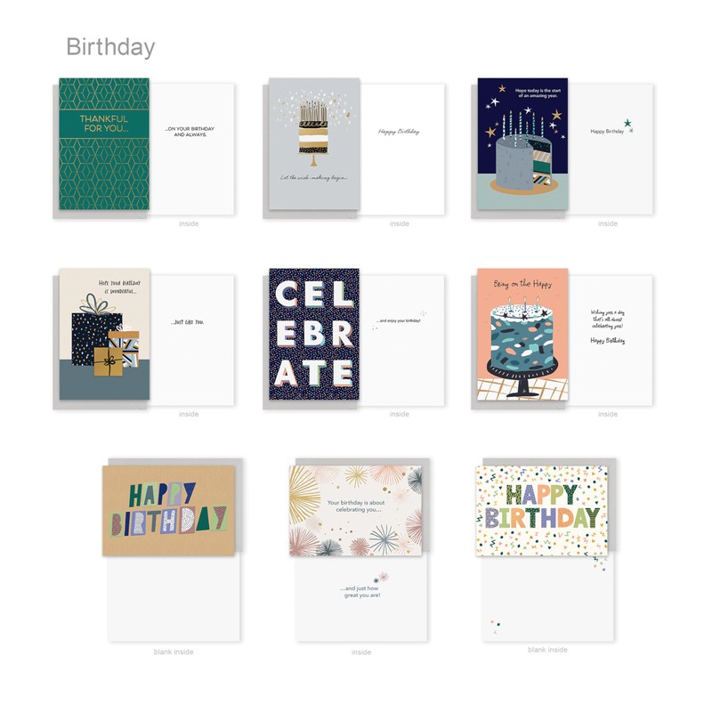 American Greetings All Occasion Deluxe Card Assortment with Envelopes and