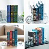 1 Pair Crystal Bookends with Crystal Ball Decorative Ornaments,L Shape