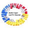 Glarks 540pcs 22-16/16-14/12-10 Gauge Mixed Quick Disconnect Electrical Insulated Butt