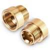 2Pcs Shower Head Extension Arm Shower Head Adapter, Brass G1/2