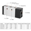 2-Position 5-Way Pneumatic Control Valve Air Valve Aluminum Alloy Mechanical
