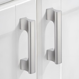 Dazzleeta 10 Pack Brushed Nickel Kitchen Cabinet Handles 3 Inch Silver Drawer Pulls for Cupboard Dresser Modern Cabinet Hardware