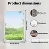 DJAPWPX-10 Pack Acrylic Fridge Magnetic Frame, Clear Fridge Magnetic Photo
