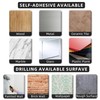Paper Towel Holder - Self-Adhesive or Drilling, White, Upgraded Aluminum