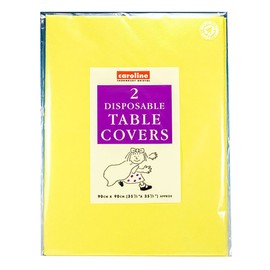 Disposable Tablecovers (pack of 2, Caroline brand) - Yellow