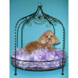 LAZY PAWS Jeweled Princess Pet Bed - Lavender