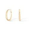 CoBi Thick Oval Hoop Earrings for Women, Big Chunky Hoops,