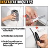 4 piezas de protectores de borde de puerta de coche,