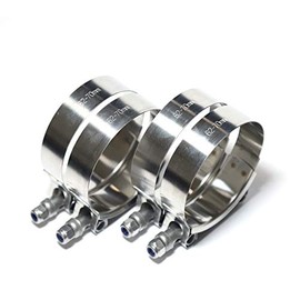 TenkeAuto Universal T Bolt Clamp Range 60mm to 68mm 304 Stainless Steel High PSI Pipe/Turbo/Intercooler For ID Hose (60mm-68mm 4 Pack)
