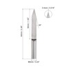 sourcing map Wood Engraving Bit Solid Carbide 6mm Shank, 30