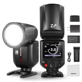 NEEWER Z2-N 2.4G TTL Round Head Flash Speedlite Compatible with Nikon, 76Ws Speedlight with Upgraded UI, Modeling Lamps, TTL/M Quick TCM Switch, 1/8000s HSS, 2600mAh Battery, Cleaning Cloth