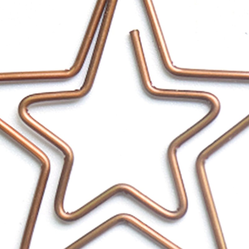 100Pcs Cute Paper Clips Retro Christmas Style Exquisite Color Wide
