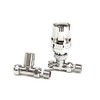 Greened House Haxby Straight Chrome Thermostatic Radiator Valve / Towel