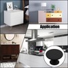 Unlorspy 12 Pcs Matte Black Round Kitchen Cabinet Knobs, 30mm/1.18